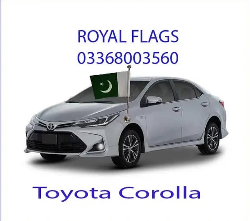 Diplomat Car Flag pole for & Pakistan Flag for car, from Lahore 4