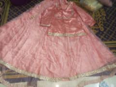 pink Sharara wedding dress