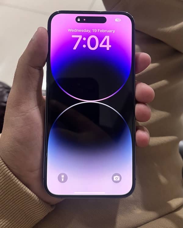 Iphone 14 pro max jv purple color 128 gb 10 by 10 4