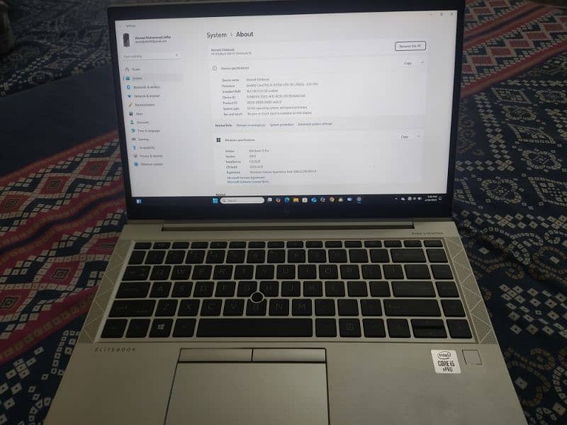 Hp elitebook I5 10th gen 16gb ram 256gb ssd 0