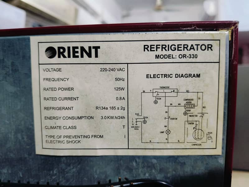 Orient fridge GD medium size brand new  (0306=4462/443) ufffcondition 8