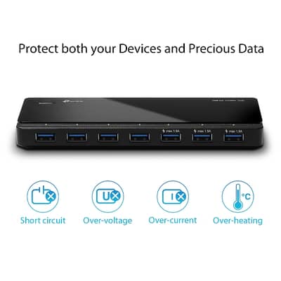 Super Fast USB 3.0 7- Port Hub
