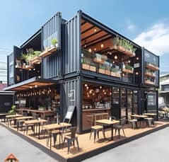 Container Cafe, restaurants and office | Modern & Customizable |