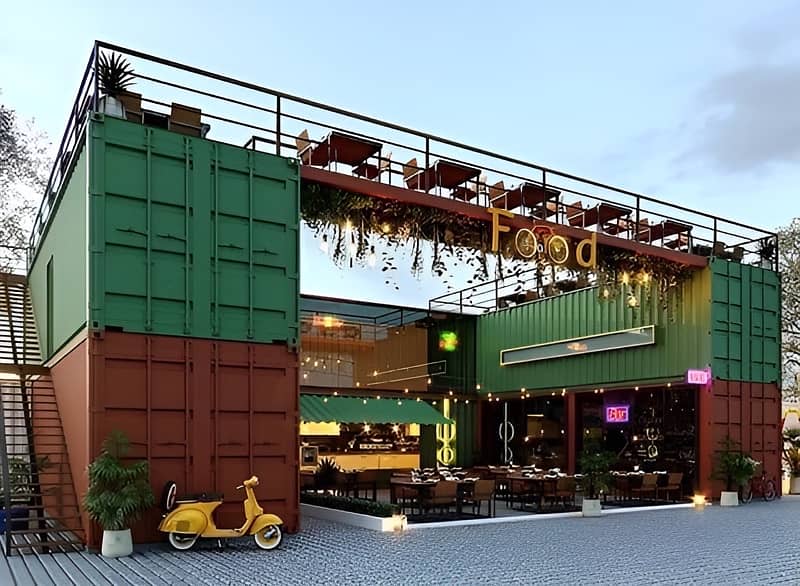 Container Cafe, restaurants and office | Modern & Customizable | 1