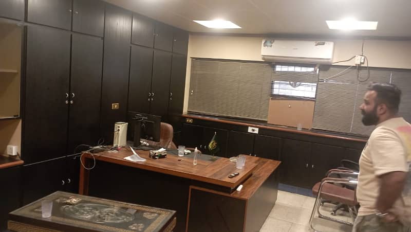 1800 sq ft space availible for office use near baloch bridge semi furnished office 8