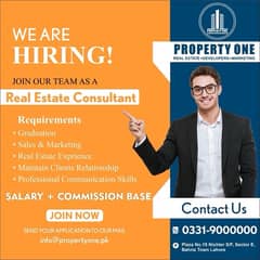 We are Hiring real estate consultants