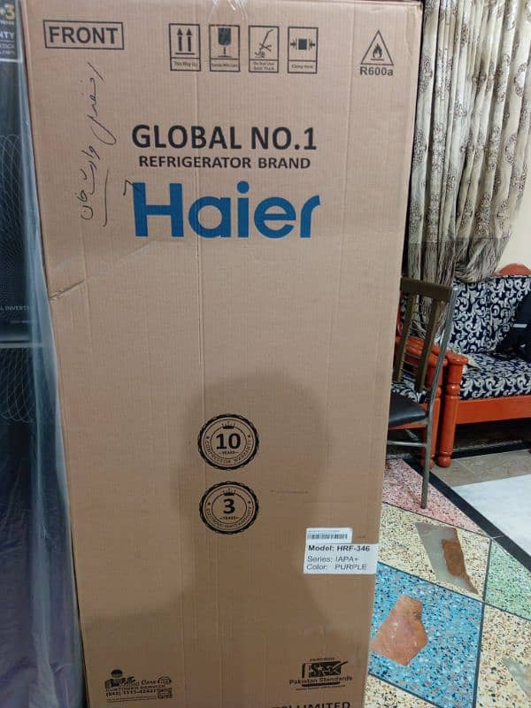 Haier fridge in touched 0