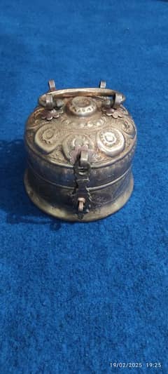 antique hand made pure copper paan daan