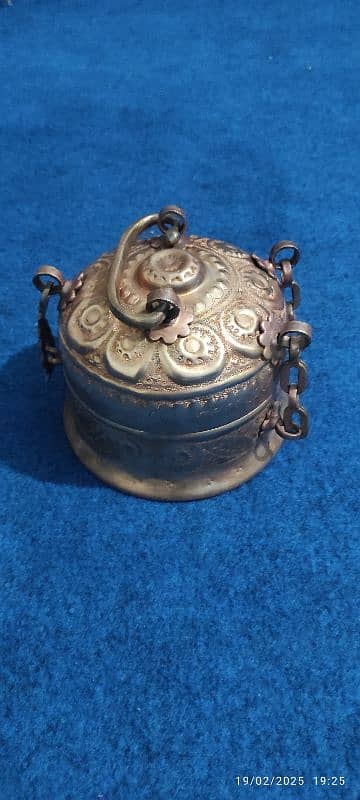 antique hand made pure copper paan daan 1