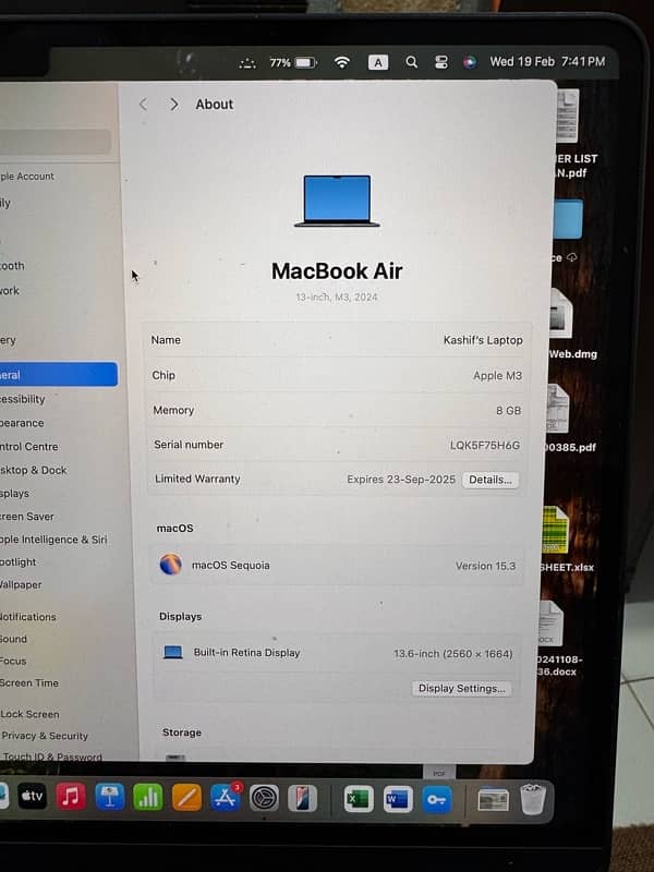 Macbook Air M3 2024 8GB / 256GB 13.6 inches 2