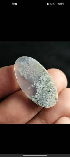 Natural Indonesia moss agate shajri aqeeq unique rare gemstone