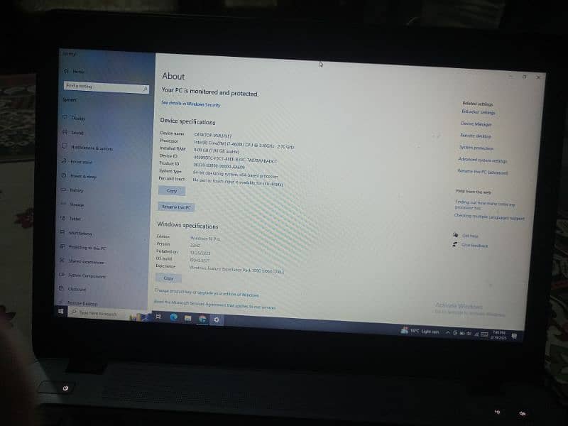 HP Elite Book Intel(R) Core i7 0