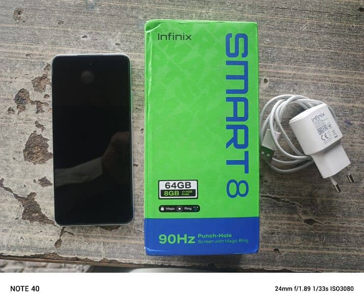 infinix smart 8 4+4gb ram  64gb rpm 03014289010 6