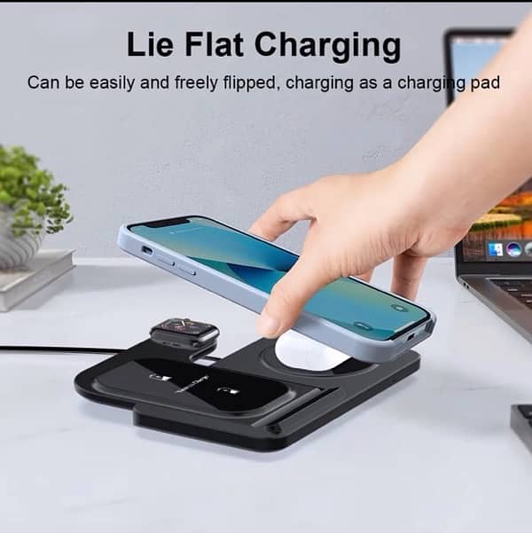 3 In 1 Wireless charger 15w dual plate wireless charger. 5