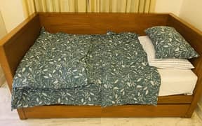 Solid Oak Wood Bed - Excellent Quality