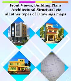 Architect interior maps Naqsha drawing structure MEP 2d 3d Land Survey