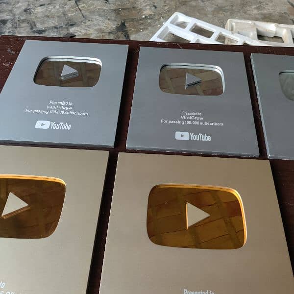 YouTube play buttons available for sale 3