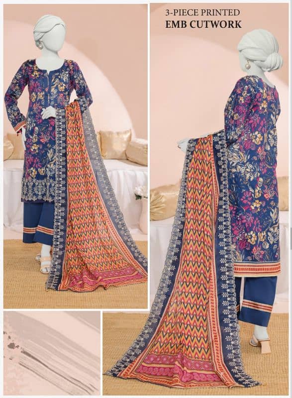 Almeerah embroidery lawn 3pc 2025 5