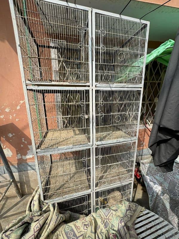 8 portion  heavy cage movable 0