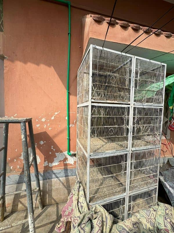 8 portion  heavy cage movable 1