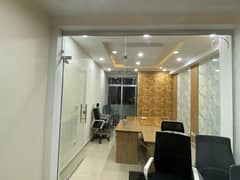 12mm Glass Office Partition with Door – Used, Great Condition