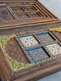 Antique swati design centre table