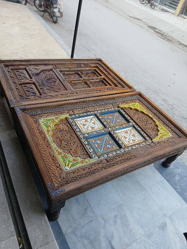 Antique swati design centre table 1