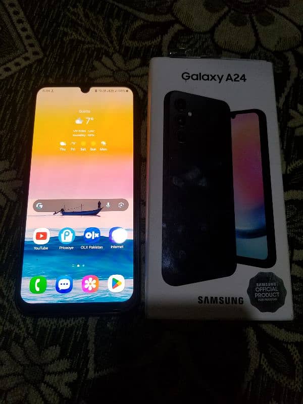 Samsung A24 with box 0