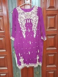 Full embroidery boutique style Dress with stone works (Untouched)