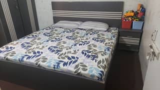 bed room set ( 2 bed 2 cupboard 2 matress 1 study table and chair )