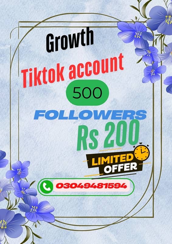 Tiktok Followers and Like 0