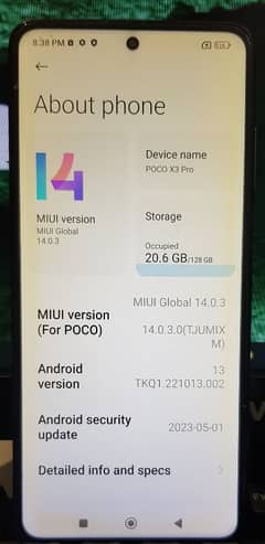 Xiaomi X3 pro 8/128 PTA Approved | Samsung | vivo | infinix  | oppo