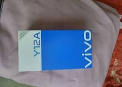 vivo y12A with genuine charger and box