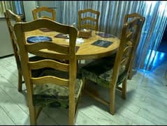 original diyar good condition 6 chairs dining table