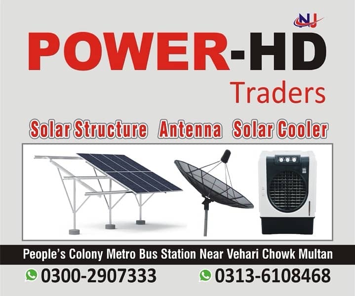 Galvanised Solar stands solar structure 100% and inverter body 18