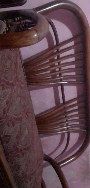 Wooden sofa set for SALE! 2