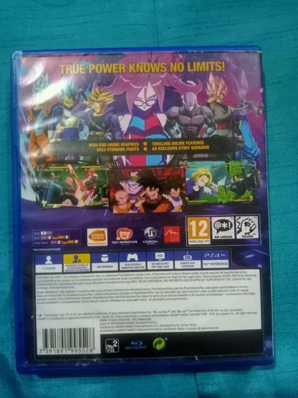 dragon ball fighter z PS4 game scratchles 1