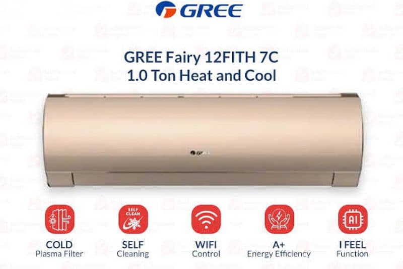 Gree Fairy Inverter 12fith 1 ton (Wifi) 0