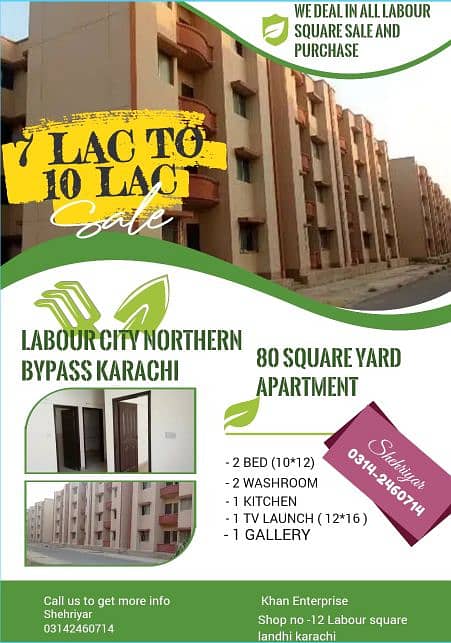 Flat For Sale Labour Square Northern Bypass Karachi 3