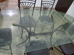 dining table with 6 chairs for sale