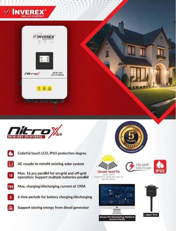 inverex nitrox 8 kw hybrid inverter 0