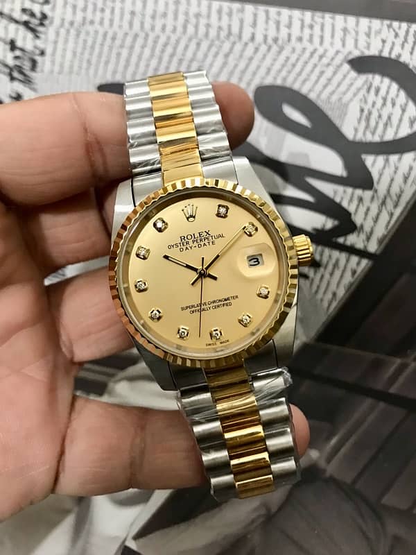 ROLEX-AUTOMATIC-TWO TONE-NEW WATCH-RADO-OMEGA-TISSOT-SEIKO-CITIZEN-TAG 1