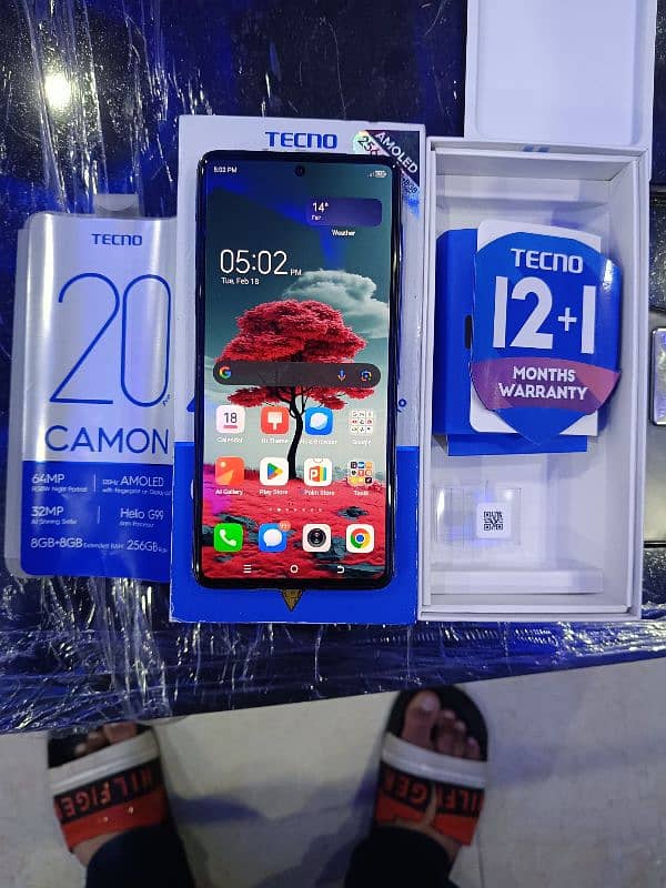 Tecno Camon 20 pro 256/8GB Ram With complete box 12