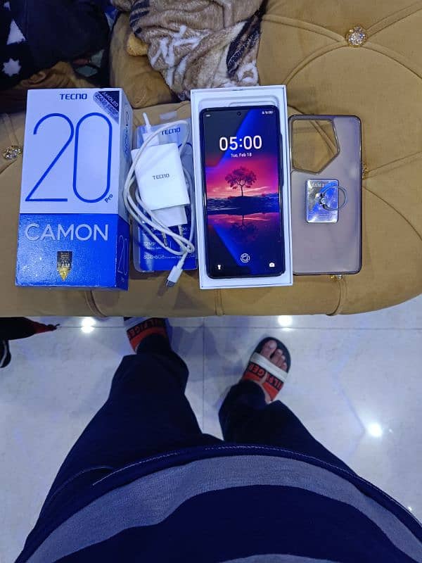 Tecno Camon 20 pro 256/8GB Ram With complete box 10