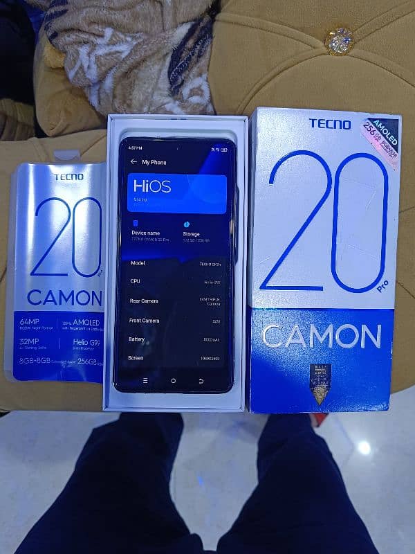 Tecno Camon 20 pro 256/8GB Ram With complete box 9