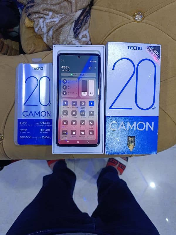 Tecno Camon 20 pro 256/8GB Ram With complete box 13