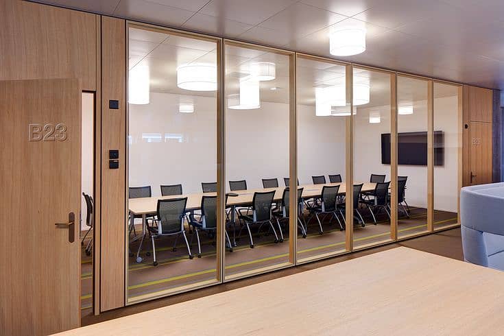 Glass partitions, Aluminium Partition, MDF partition, Office design 3