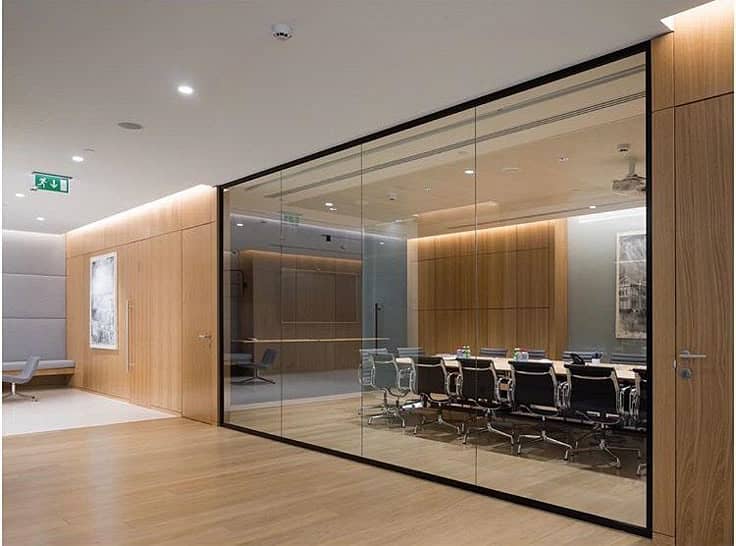 Glass partitions, Aluminium Partition, MDF partition, Office design 11