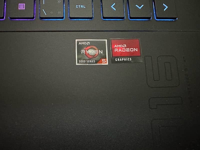 HP OMEN GAMING ryzen 5 ,16gb,512gb rx6600m 8gb rbg fhd 16.1 laptop 3
