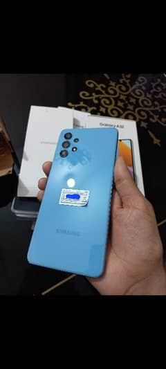 samsung a32 with complete box phone brand new condition